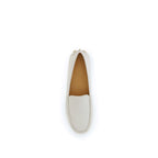 Tod's Cream Calf Leather Bos Taurus Slip-On Loafers