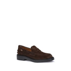 Tod's Brown Rubber Slip-On Loafers