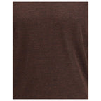 Cruna Brown Wool Turtleneck