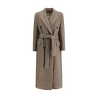 Golden Goose Beige Fleece Wool Coat