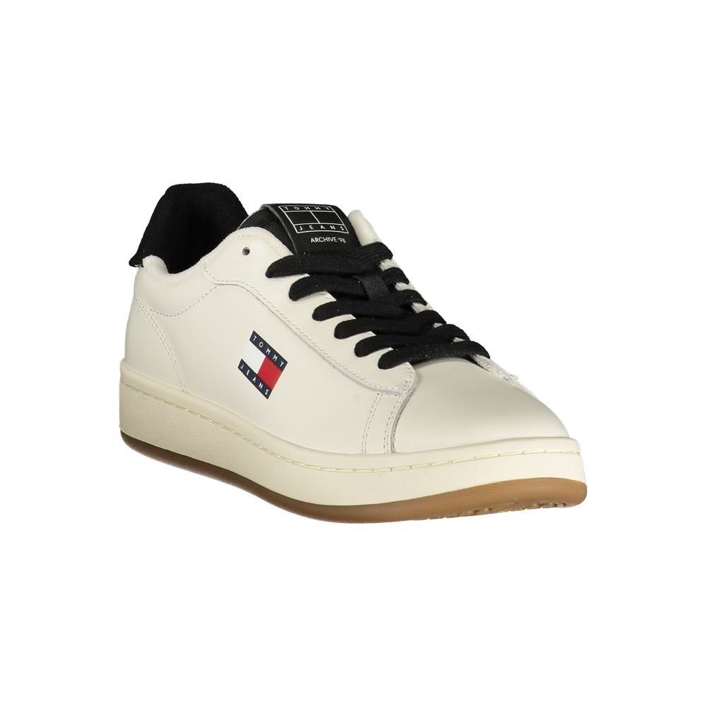 Tommy Hilfiger White Leather Women Sneaker