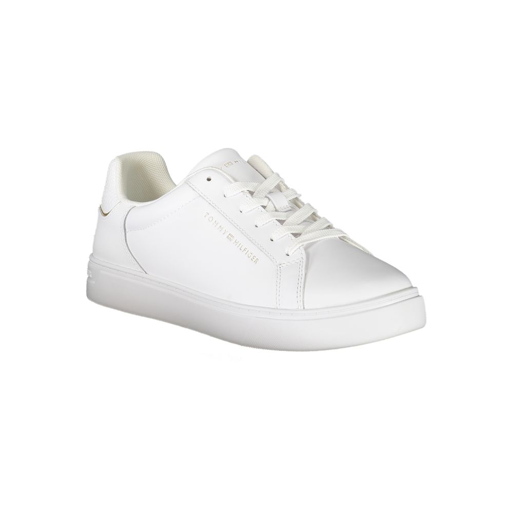 Tommy Hilfiger White Leather Women's Sneaker