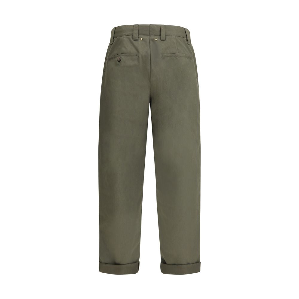 Golden Goose Green Cotton Chino Pants