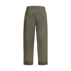 Golden Goose Green Cotton Chino Pants