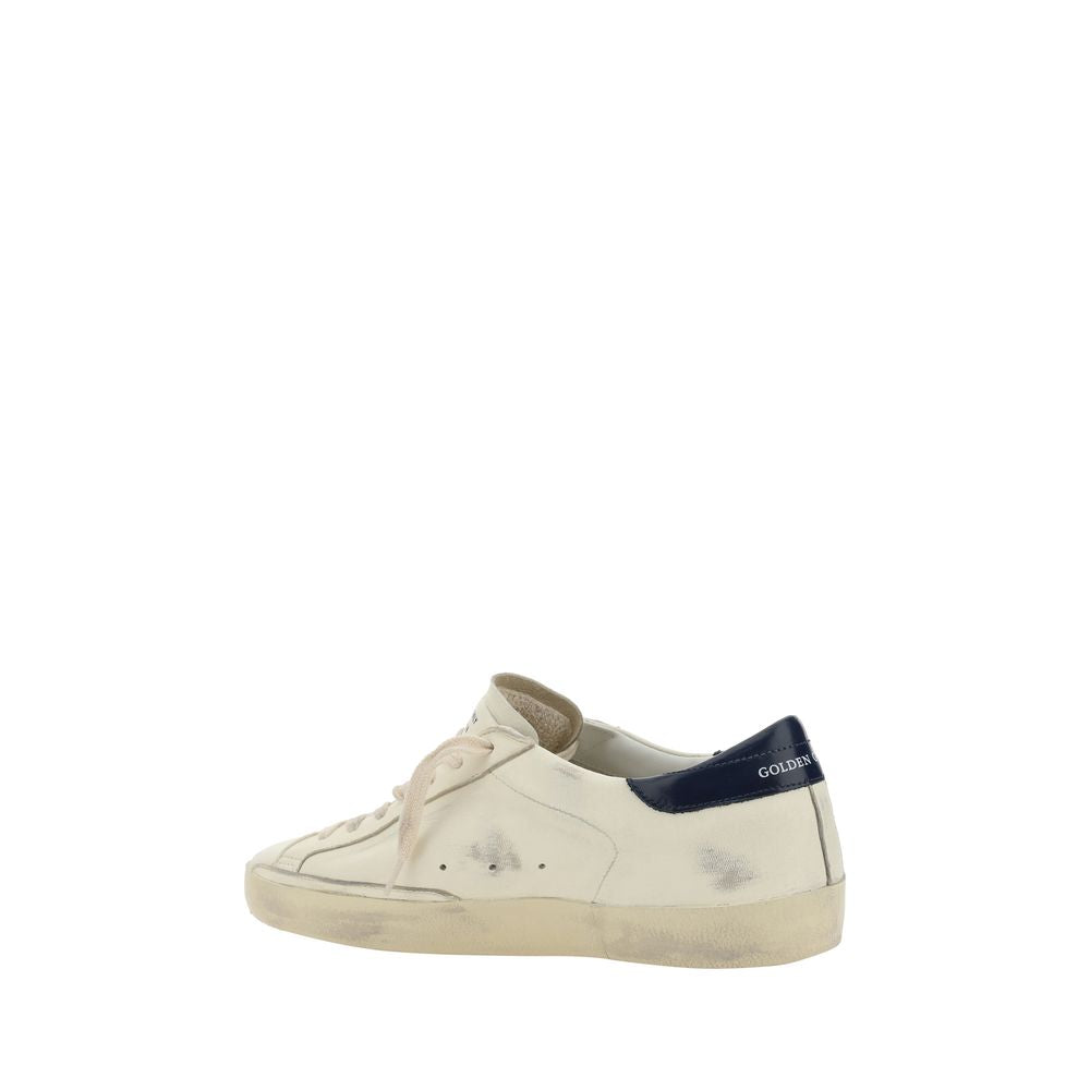 Golden Goose White Goatskin Low Top Sneakers