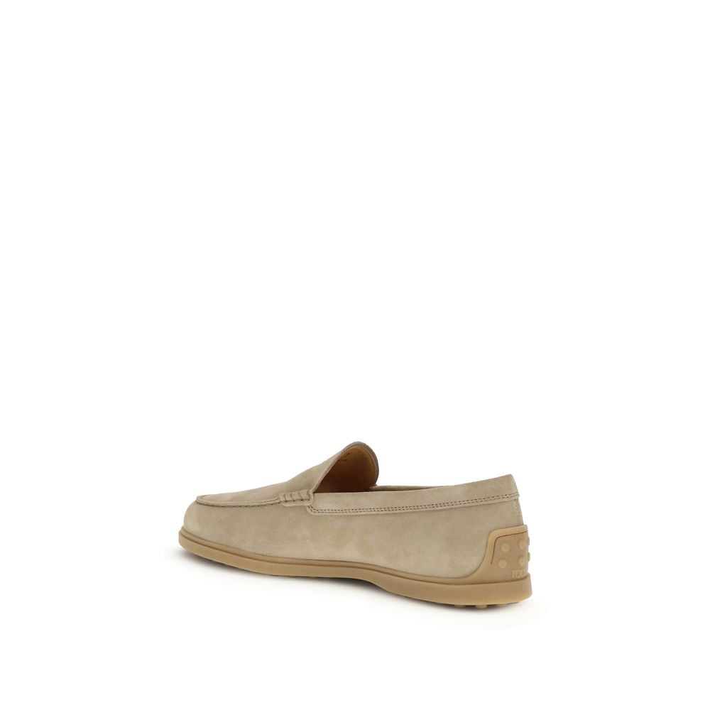 Tod's Gray Rubber Slip-On Loafers