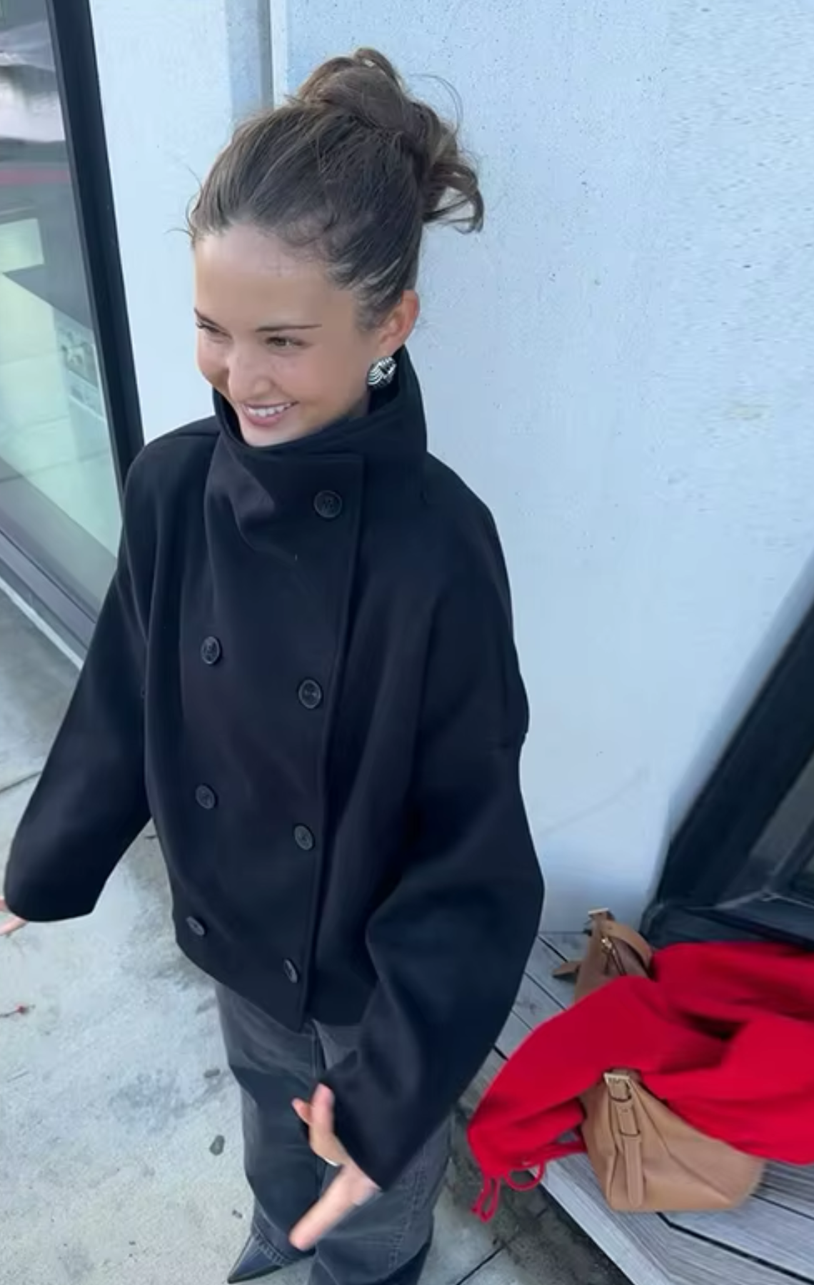 WOLLJACKE MIT KRAGEN