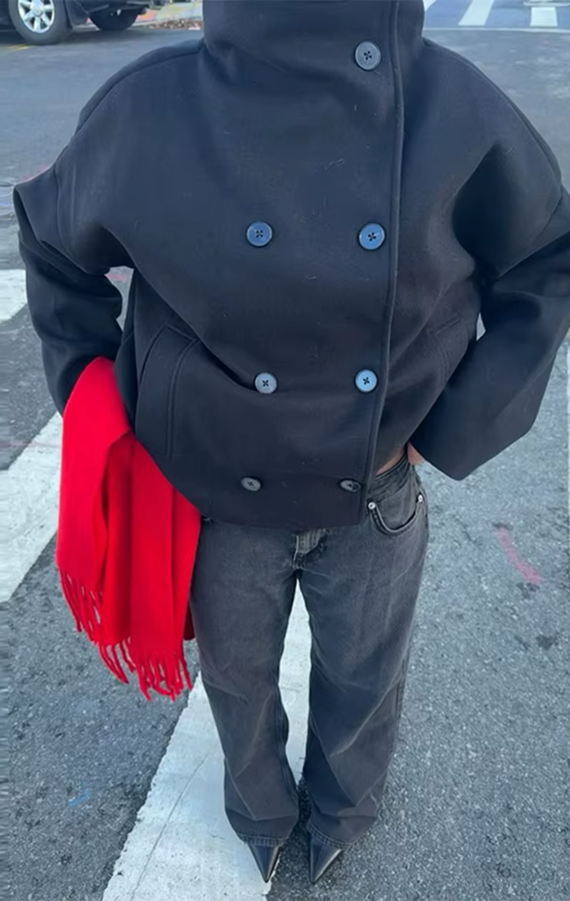 WOLLJACKE MIT KRAGEN