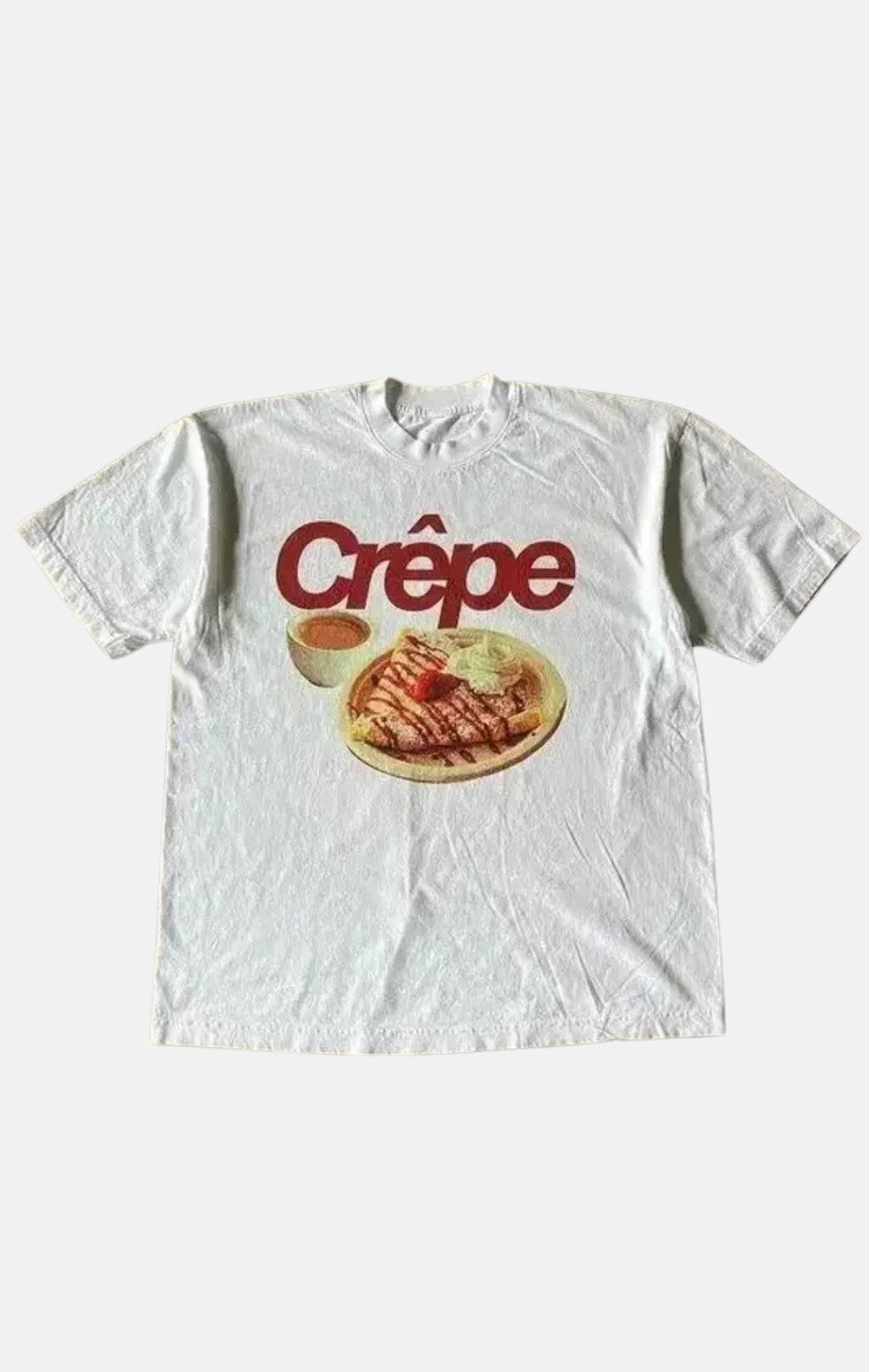 CRÊPE WHITE T-SHIRT