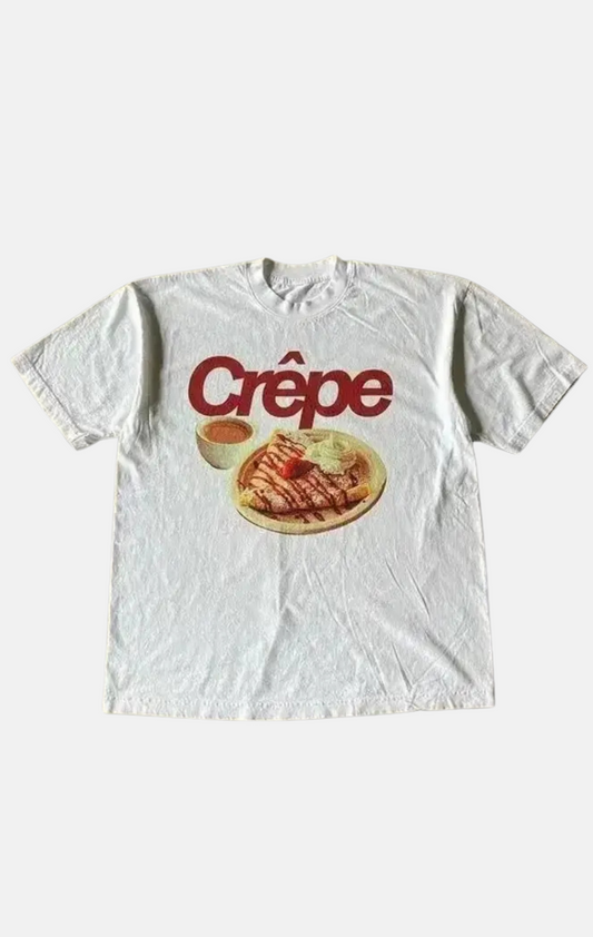 CRÊPE WHITE T-SHIRT