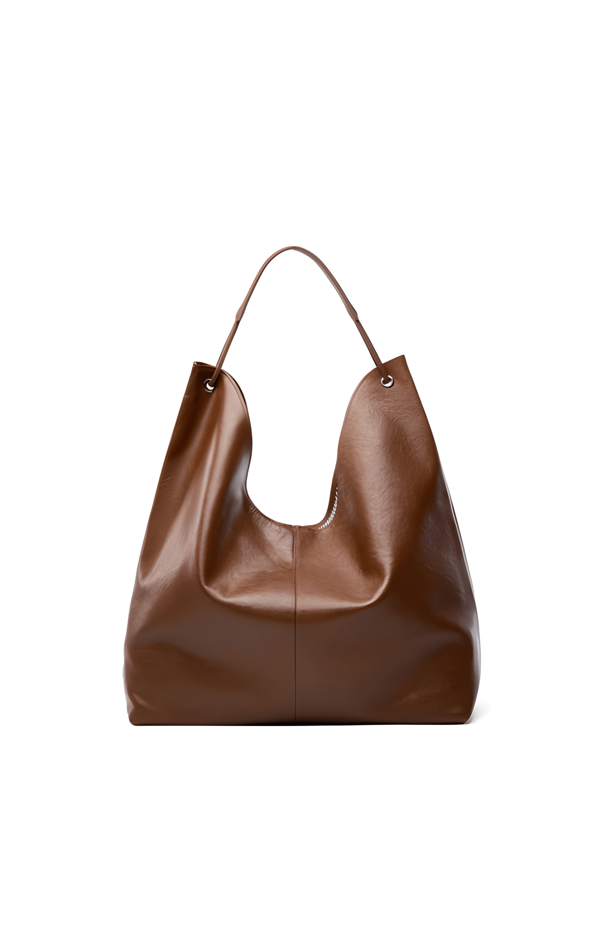 COWHIDE LEATHER | LARGE HOBO SHOULDER BAG