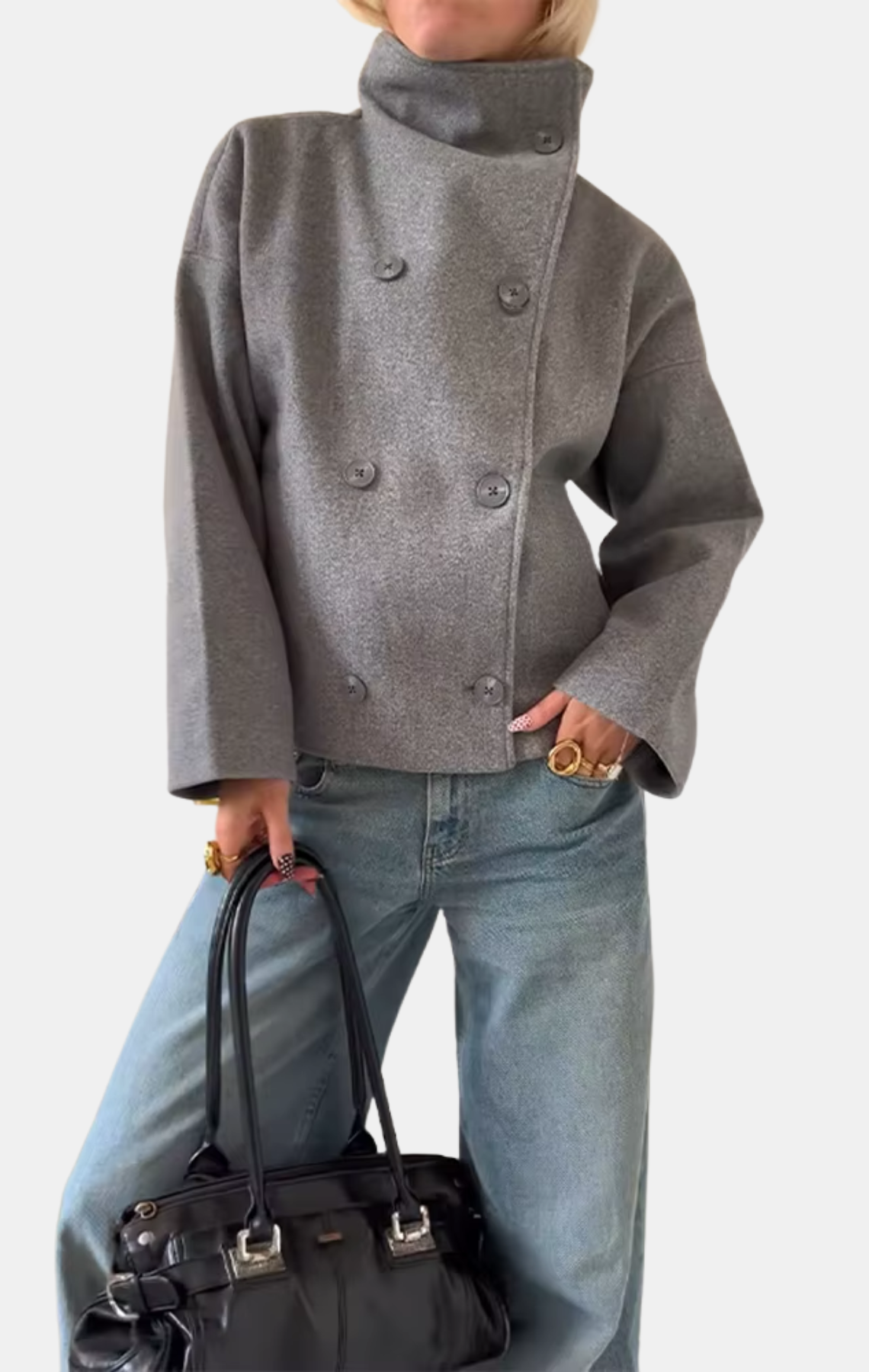 WOLLJACKE MIT KRAGEN