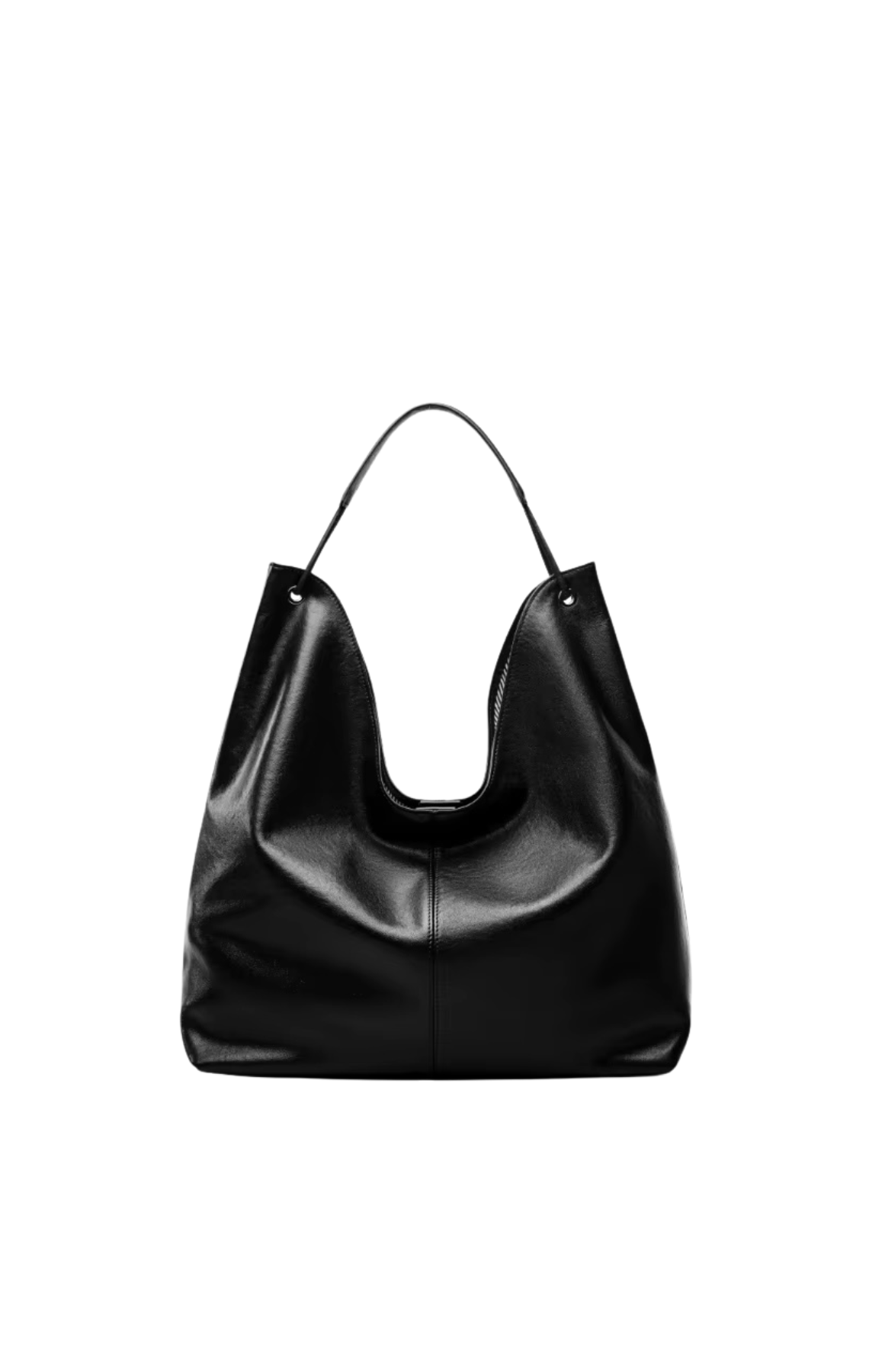 COWHIDE LEATHER | LARGE HOBO SHOULDER BAG