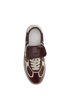 Alohas | Brown Calf Leather Low Top Sneakers