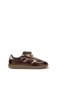 Alohas | Brown Calf Leather Low Top Sneakers