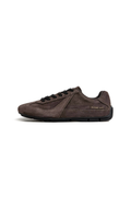 MADEN COFFEE BROWN GERMAN ARMY TRAINERS | PIGSKIN SUEDE SNEAKERS