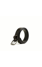 Maden Men Black Genuine Leather Belt / Top Grain Cowhide Casual Classic Waist Strap