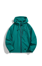LNGXO Unisex Wasserdichte Wanderjacke Windbreaker - Outdoor Sport Winddichte Regenjacke