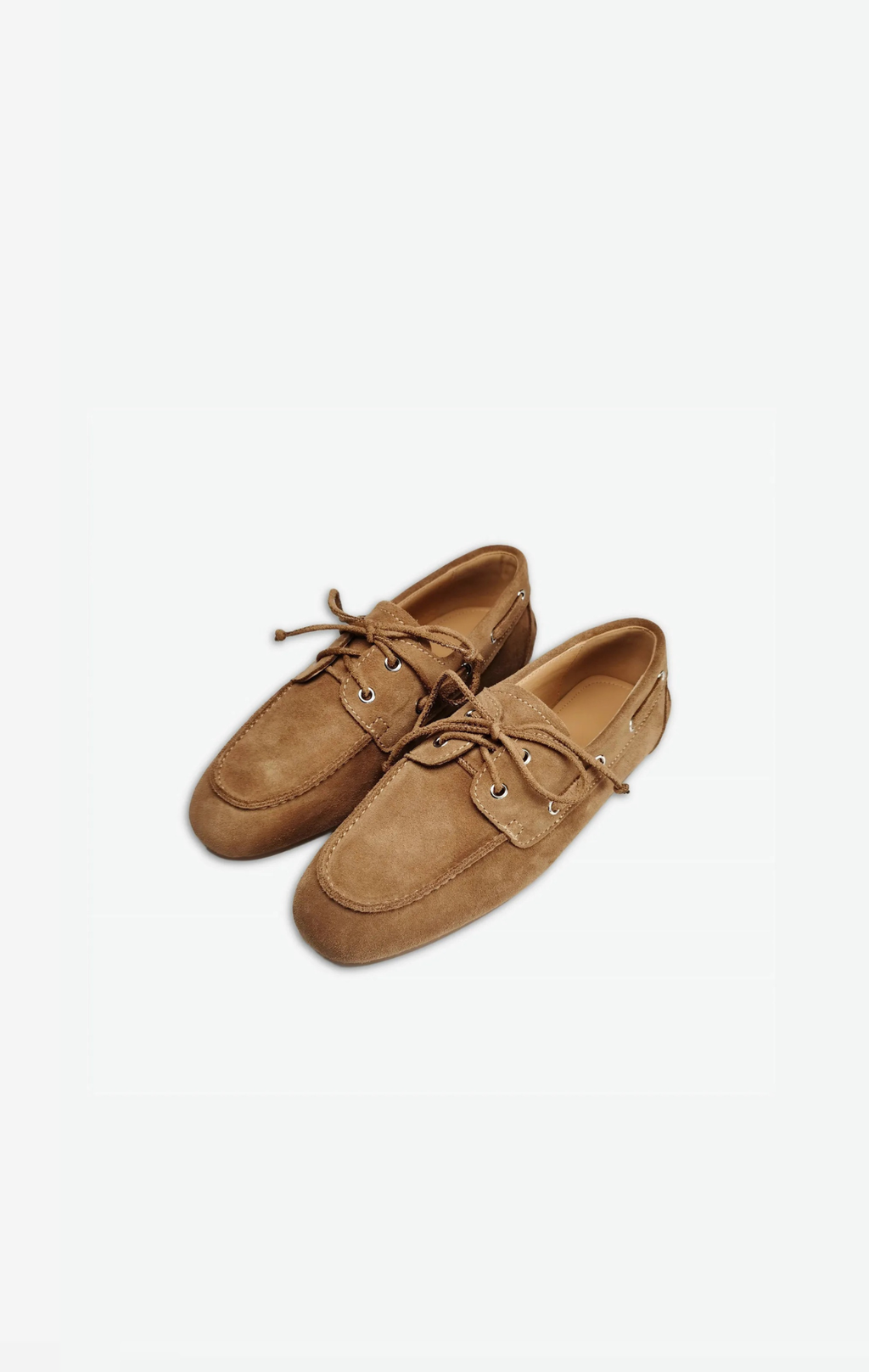 Lace Up Loafers Sewing Casual Boat Shoes / Flat Heel