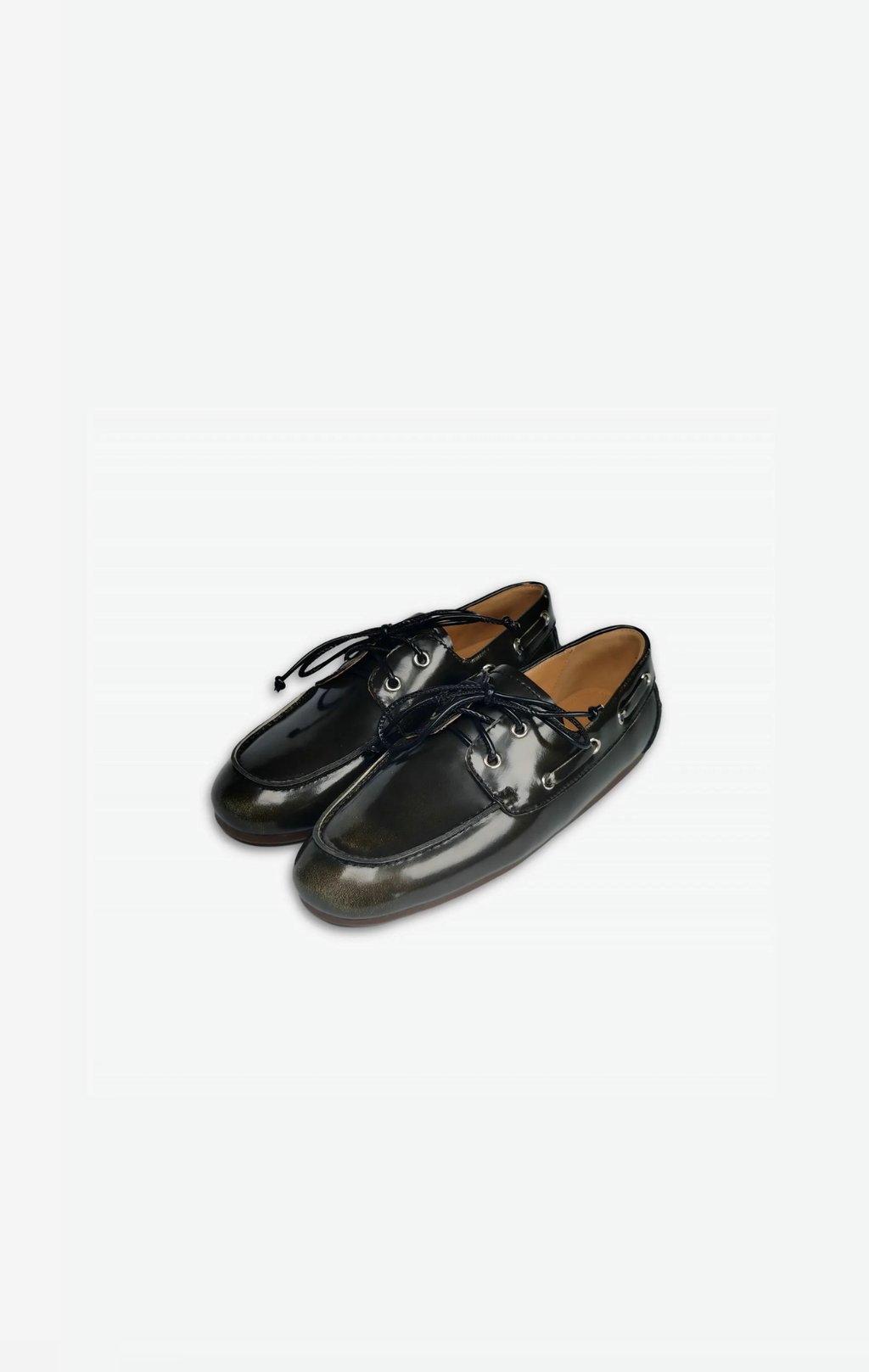 Lace Up Loafers Sewing Casual Boat Shoes / Flat Heel