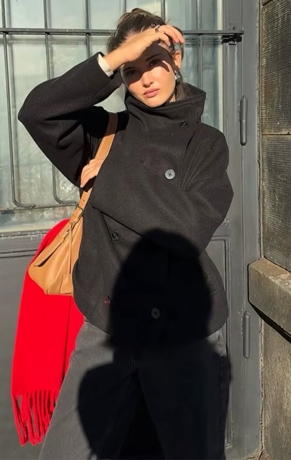 WOLLJACKE MIT KRAGEN