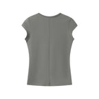 Spot Tankair Skin-Friendly Nude Elastic Tight Fitness Shoulder Small Flying Sleeve T-Shirt Sports Quick-Drying Top