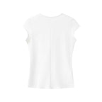 Spot Tankair Skin-Friendly Nude Elastic Tight Fitness Shoulder Small Flying Sleeve T-Shirt Sports Quick-Drying Top