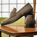 [One piece is also ex-factory price] Business Casual British Fleece Leather Men's Shoes Leather Men's Penny Loafers