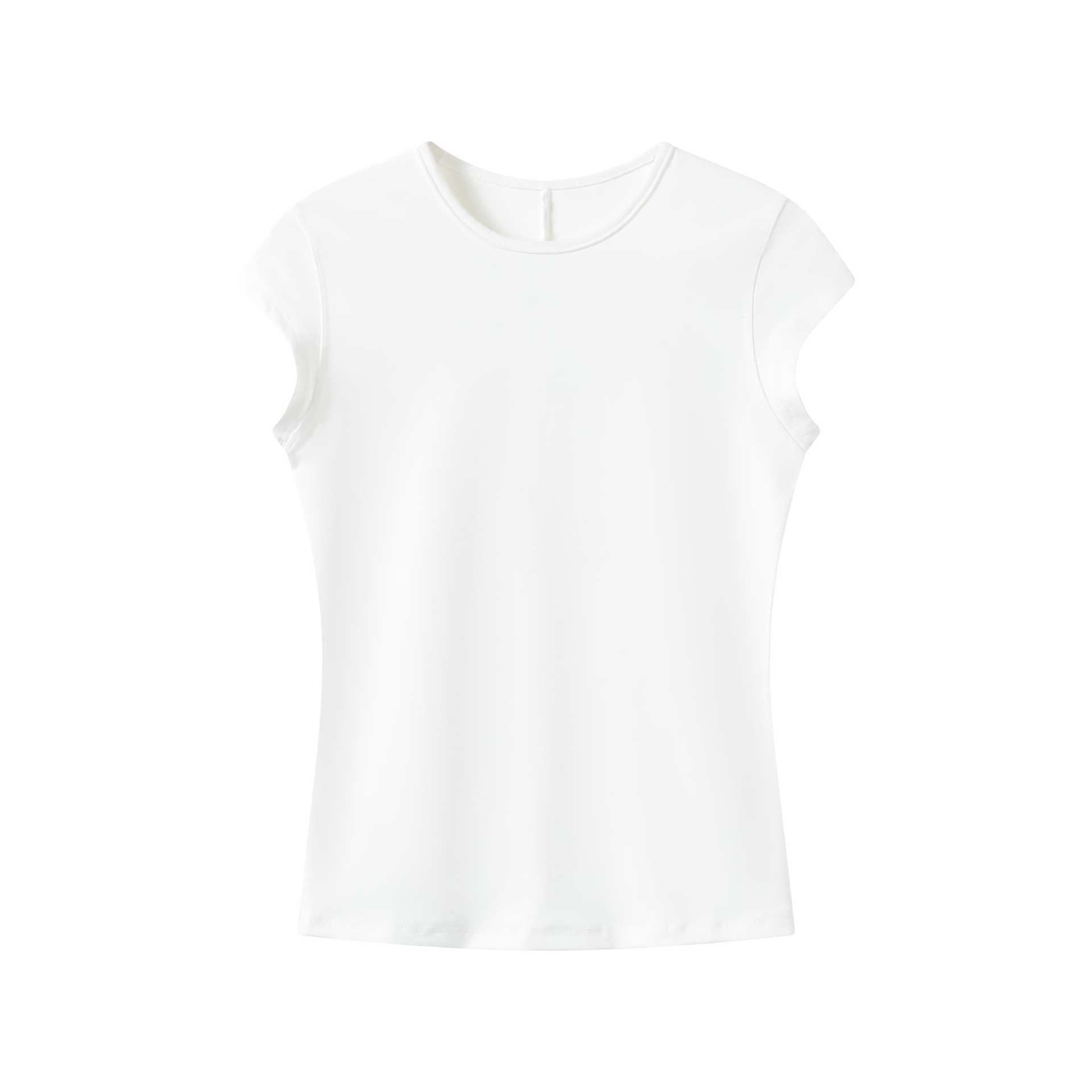 Spot Tankair Skin-Friendly Nude Elastic Tight Fitness Shoulder Small Flying Sleeve T-Shirt Sports Quick-Drying Top