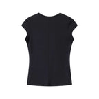 Spot Tankair Skin-Friendly Nude Elastic Tight Fitness Shoulder Small Flying Sleeve T-Shirt Sports Quick-Drying Top