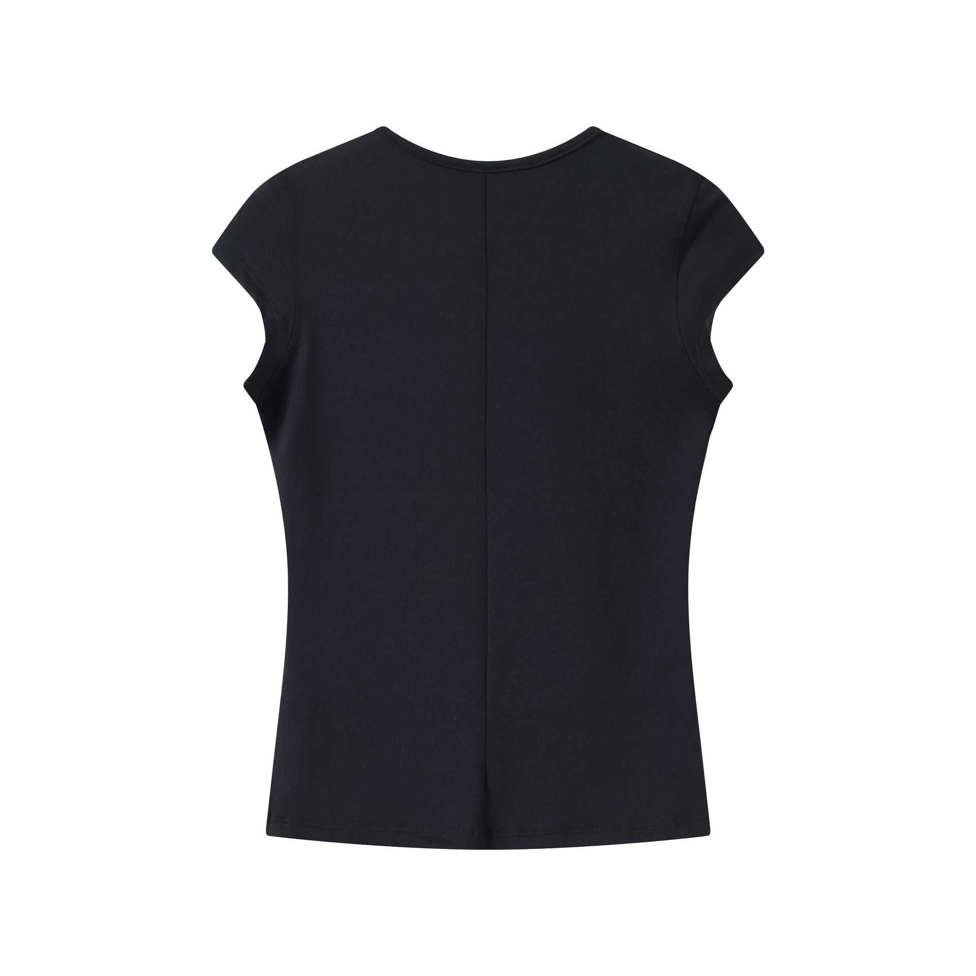 Spot Tankair Skin-Friendly Nude Elastic Tight Fitness Shoulder Small Flying Sleeve T-Shirt Sports Quick-Drying Top