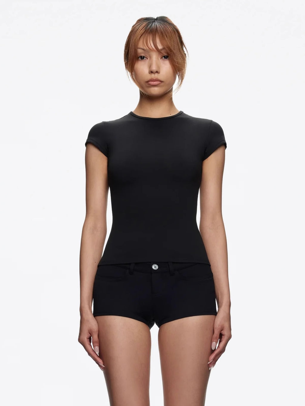 Spot Tankair Skin-Friendly Nude Elastic Tight Fitness Shoulder Small Flying Sleeve T-Shirt Sports Quick-Drying Top