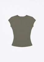 Spot Tankair Skin-Friendly Nude Elastic Tight Fitness Shoulder Small Flying Sleeve T-Shirt Sports Quick-Drying Top