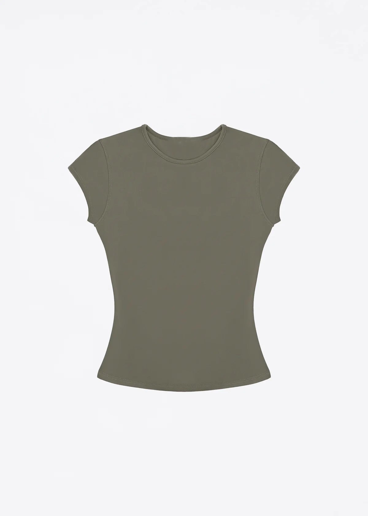 Spot Tankair Skin-Friendly Nude Elastic Tight Fitness Shoulder Small Flying Sleeve T-Shirt Sports Quick-Drying Top