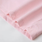 Striped Summer Beach Shorts for Women / Elastic Waist / Blue / Pink