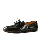Dilalula 2026 Hot Sale Natural Leather Lace Up Loafers Women Sewing Casual Boat Shoes Female Flat Heel Pumps Lady Walk Flats