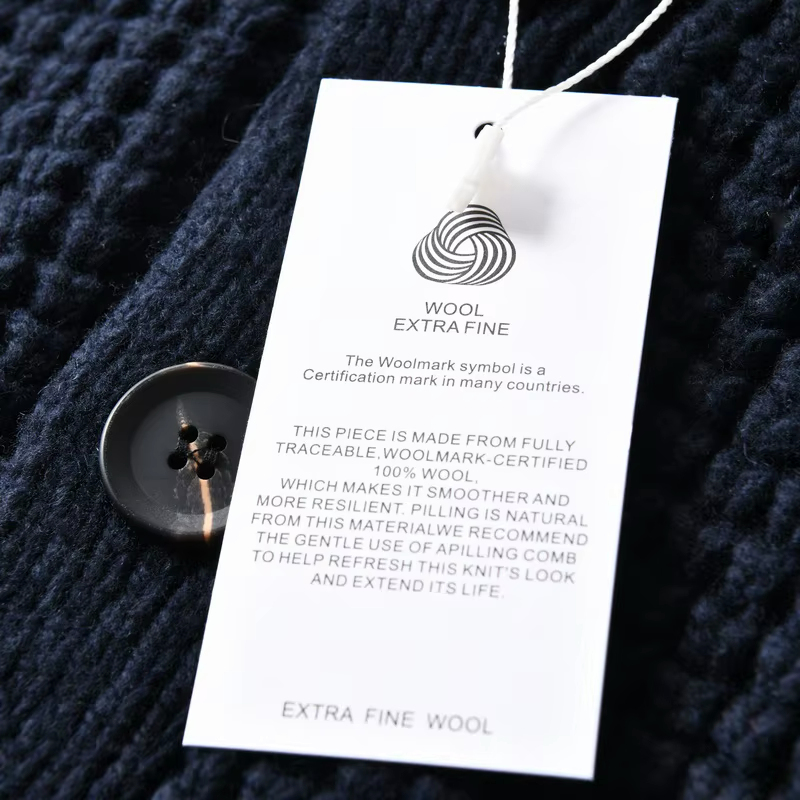 WOOL CARDIGAN | NAVY BLUE