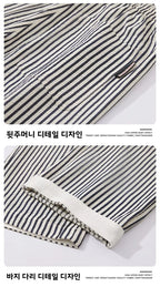 Summer Men's Striped Pants / Breathable Straight Wide Leg Casual Fit