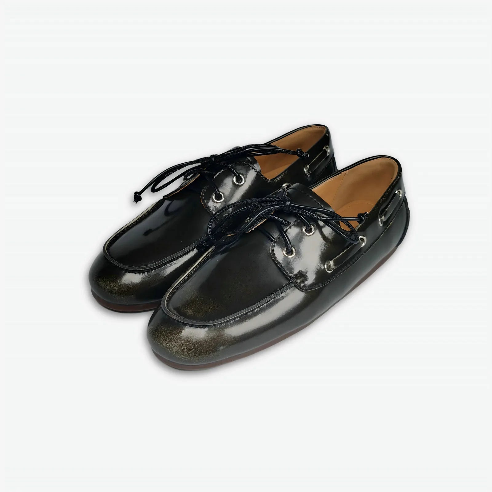 Dilalula 2026 Hot Sale Natural Leather Lace Up Loafers Women Sewing Casual Boat Shoes Female Flat Heel Pumps Lady Walk Flats