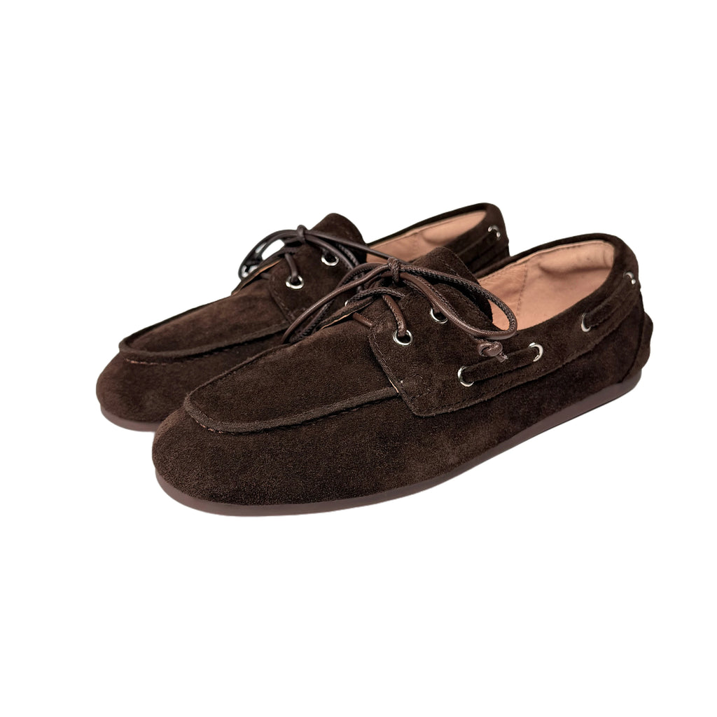 Dilalula 2026 Hot Sale Natural Leather Lace Up Loafers Women Sewing Casual Boat Shoes Female Flat Heel Pumps Lady Walk Flats