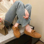 Dilalula 2026 Hot Sale Natural Leather Lace Up Loafers Women Sewing Casual Boat Shoes Female Flat Heel Pumps Lady Walk Flats
