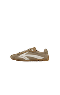 Beige Maden Retro Speedster Lightweight Sneaker / Casual Hard-Wearing Lace-Up Trainers