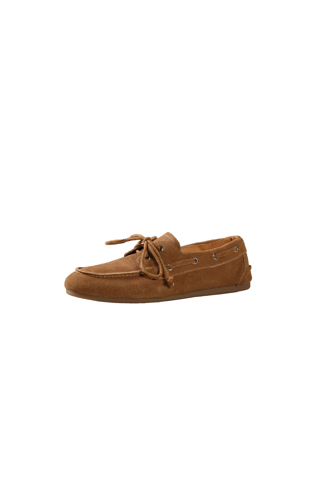 Lace Up Loafers Sewing Casual Boat Shoes / Flat Heel