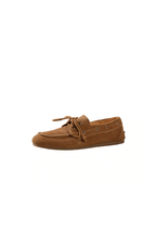 Lace Up Loafers Sewing Casual Boat Shoes / Flat Heel