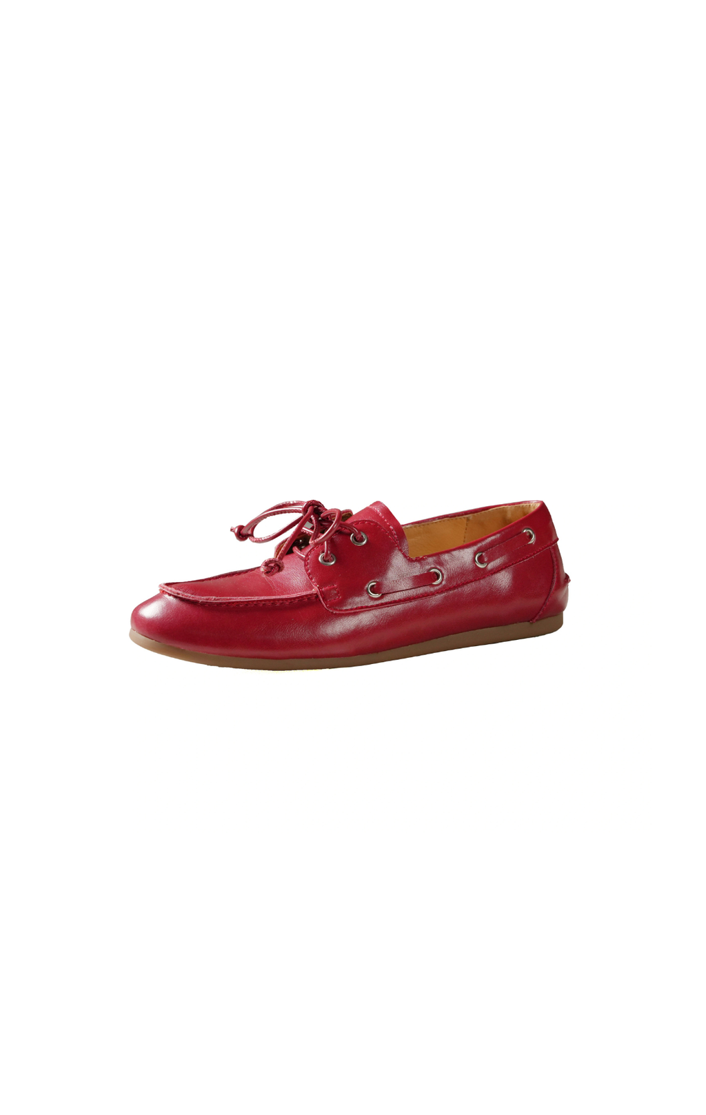 Lace Up Loafers Sewing Casual Boat Shoes / Flat Heel