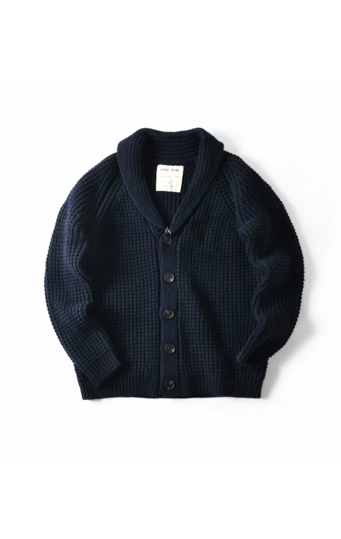 WOOL CARDIGAN | NAVY BLUE