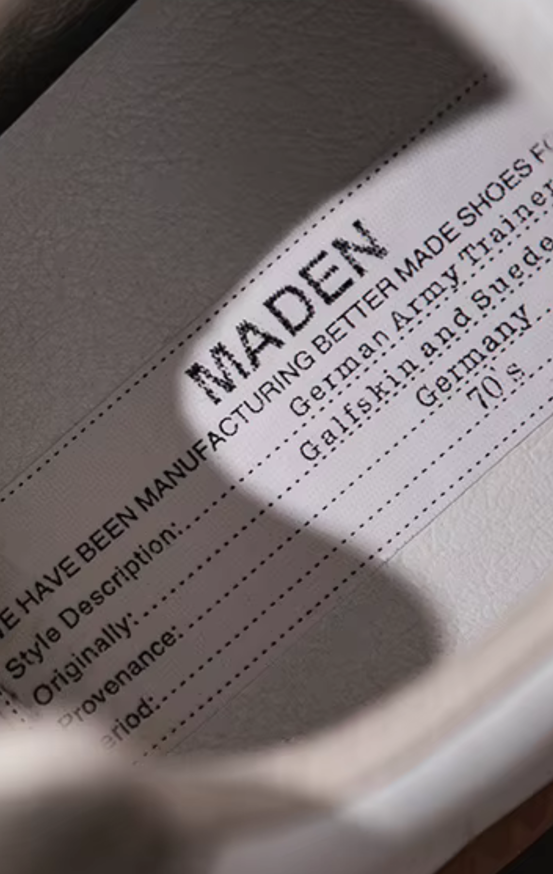 GATS WHITE MADEN SNEAKER